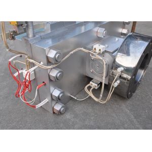 China Double Hydraulic Plastic Screen Changer 240*240 Slide Plate With Air Venting System on sale