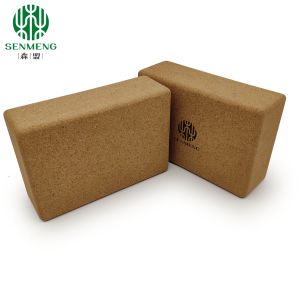 Organic and Durable Custom Eco-Friendly Natural Non-Slip Cork Yoga Brick for a