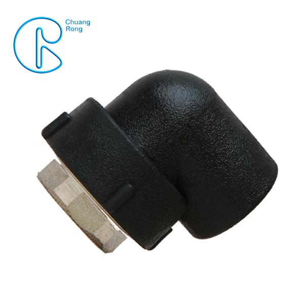 Durable HDPE Socket Fusion Fittings Female Elbow PE100 PN16 SDR11 For Mud