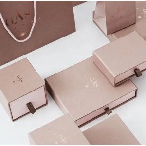 Cardboard Fancy Custom Printing Ring Sliding Drawer Paper Jewelry Packaging Gift