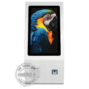 24" Desktop Ticket Printer QR Code Android PC AIO Cashless Automatic Scanner