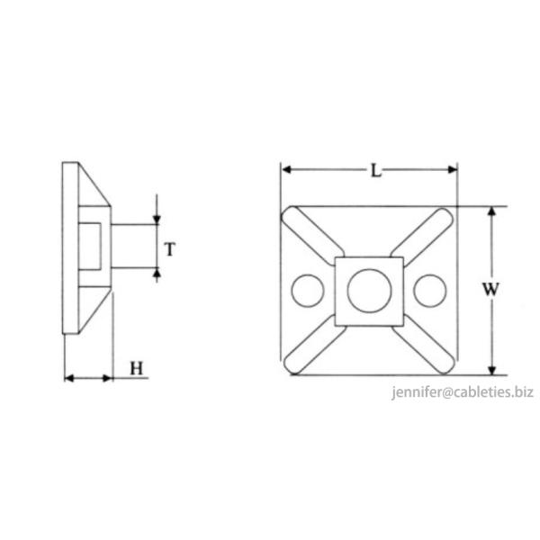 DEMOELE Cable tie mount holder