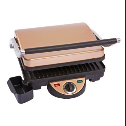 Quality 4 Slices Panini Grill Machine,panini press, sandwich toaster with SS Housing,adjustable temperature control for sale