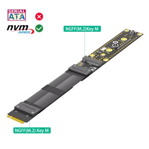 M.2 Key M NVMe SSD Extension Cable 20cm PCIe 3.0 X4