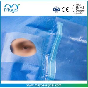 Disposable Surgical Eye Drape With Collection Pouch For Ophthalmology
