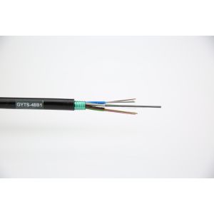 Outdoor Steel Armored Cable GYTS Single Mode with G652D Direct Buried Overhead