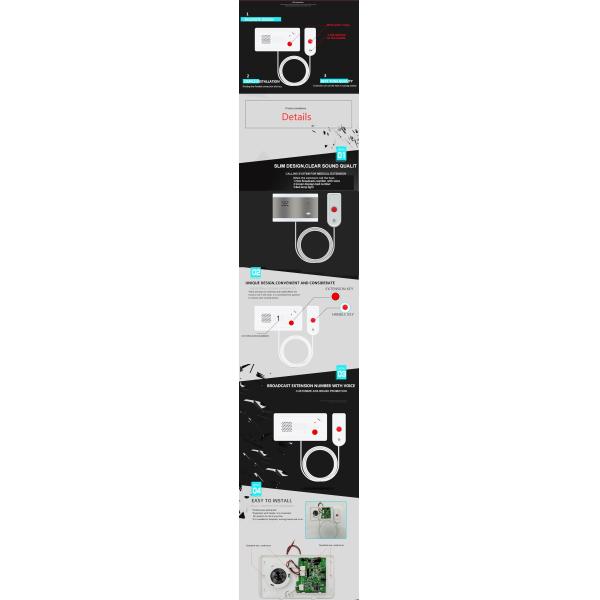 New design Wired calling system intelligent nursing home Extension in Interphone for medical care