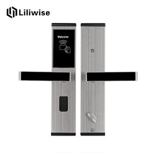 RFID Smart Key Card Lock Stainless Steel Long Battery Life Span For Apartment