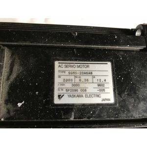 Yaskawa SGMS-20A6AB AC SERVO MOTOR 2KW 3000RPM 200V 12.4A NEW
