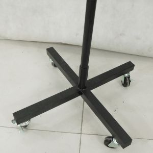Supermarket Flooring Rotating Metal Wire Display Stand With Wheels