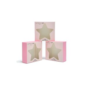 Small Pink Gift Pantone Cardboard Box With Window