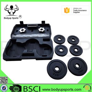 Adjustable Dumbbell Weight Plates , Black Paint Cast Iron Weight Plates