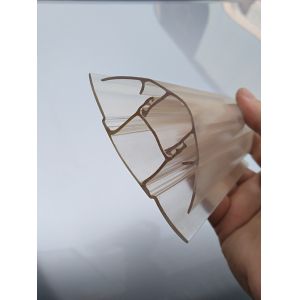 Customizable Polycarbonate Plastic Profiles Upper And Lower Connecter For