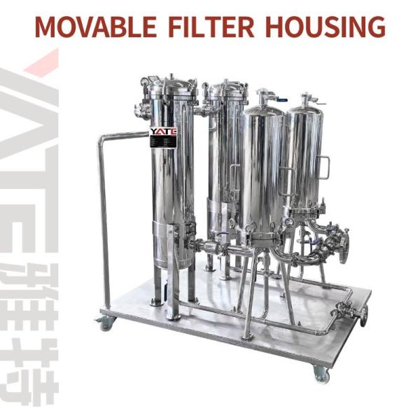 Movable Filter Housing Assembling Filter Bags 1180*430mm High 1180mm For