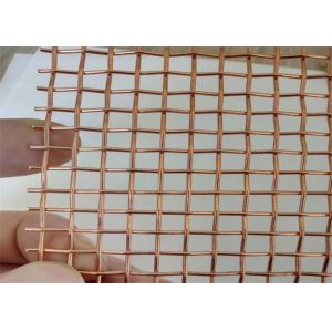 20 Mesh Aperture Grid Wire Mesh Tight Plain Weave Copper