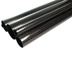 Matt Painted Carbon Fibre Tubes Wound Plain Weave 3K