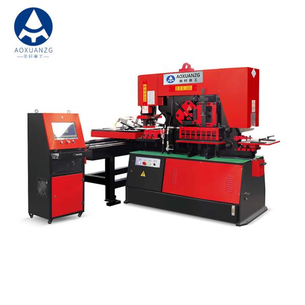 Q35Y Hydraulic Ironworker Machine , 7.5kw Multi Function Punching Shearing