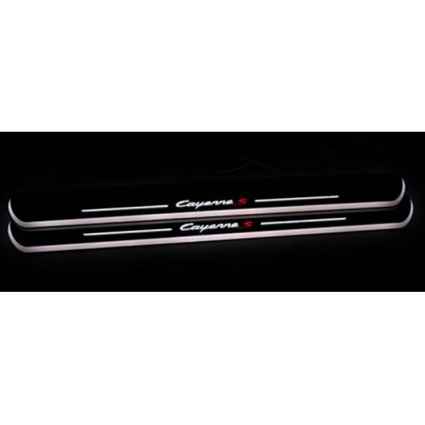 LED door sill plate light for Porsche Cayenne macan LED Door Sill LED moving door scuff