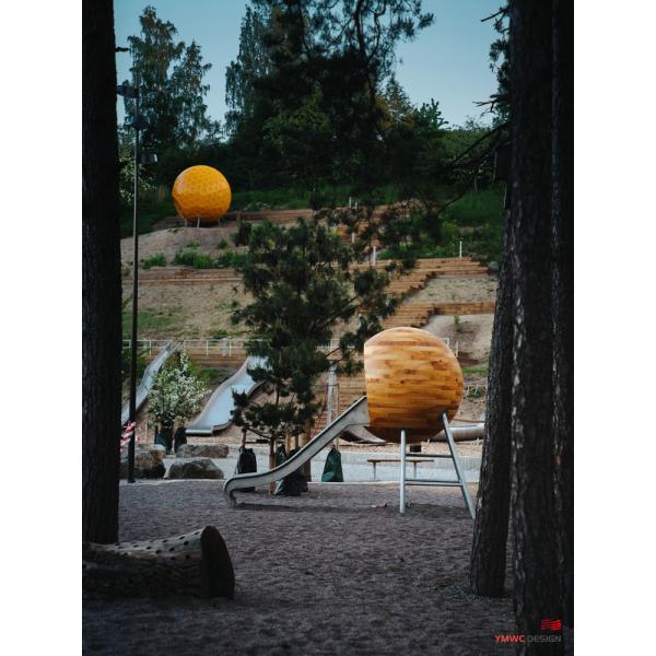 SCULPTURE of Park Amusement Facilities for Outdoor Children's Playground Construction