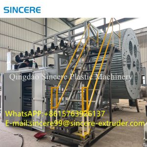 Computerized HDPE PPH Winding Pipe Extrusion Line Spiral PVC Pipe Maker Machine