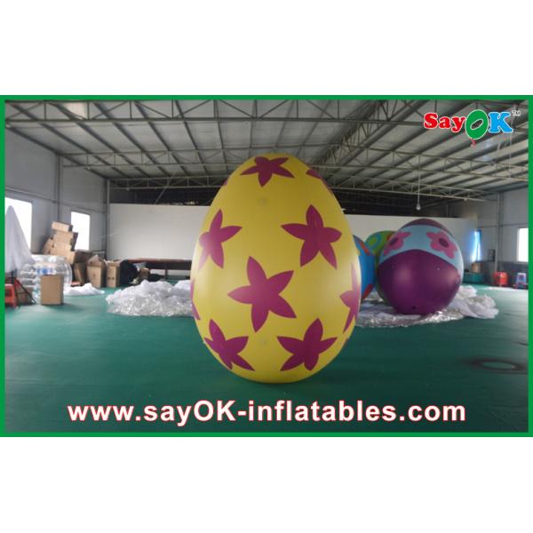 6m Inflatable Holiday Decorations Pvc Easter Egg Advertising Party Inflatable Eggs For Stage Props