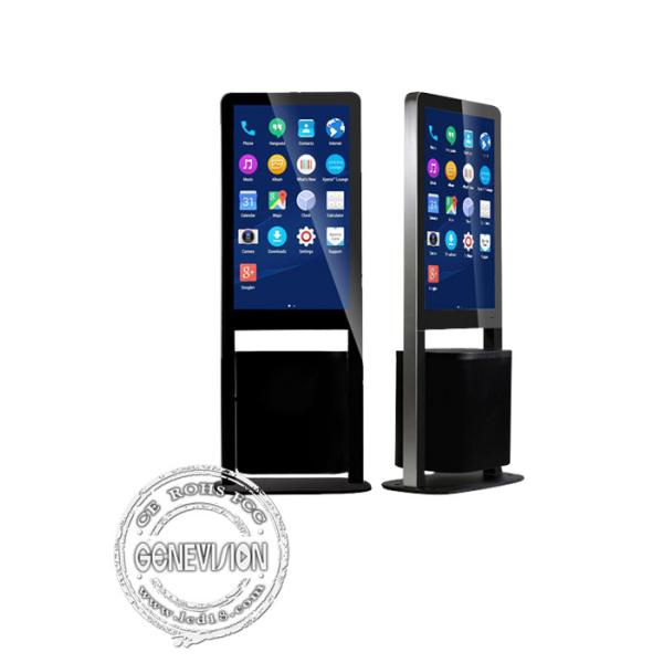 49 Inch Indoor Trash Bin Advertising Kiosk Lcd Screen With Free Managing