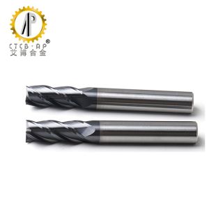 TiAlN Coating Tungsten Carbide CNC Milling Cutters HRC 58