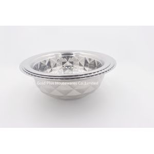 30cm Multi-functional stainless steel food storage basin vegetable reserve side