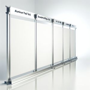 Aluminum Track and Soundproofing Up To 43-50dB Moveable Wall Partition for Needs