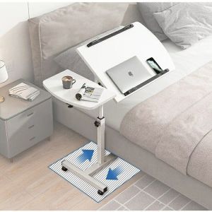 General Height Adjustable Manual Lifting Tea Desk White Coffee Table for Office