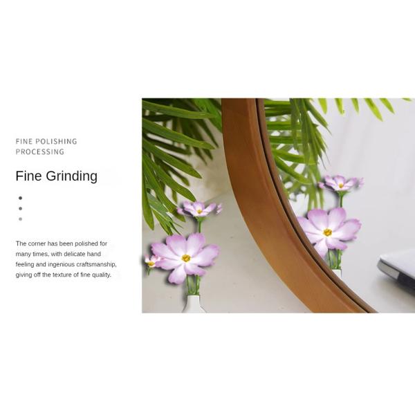 Modern Stylish Full Length Wooden Frame Wall Decor Mirror with Sophisticated Design