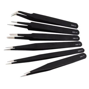 High Precision Electrostatic Discharge Tools / Medium Tip Tweezers With Polished