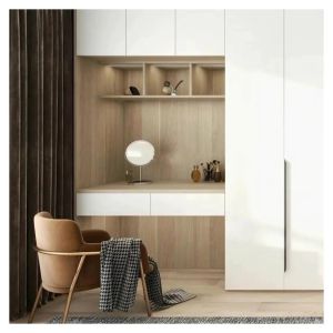 Modern Wooden Dressing Table With Mirror for Bedroom Wall Cabinet and Clothes