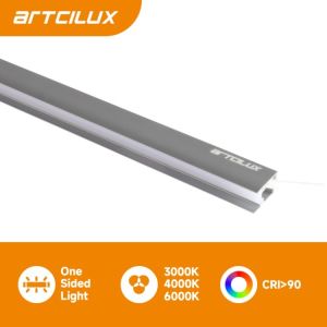 A2107 LED Glass Clip Light 300-2700 length x9.7 width x15mm height Aluminum PC