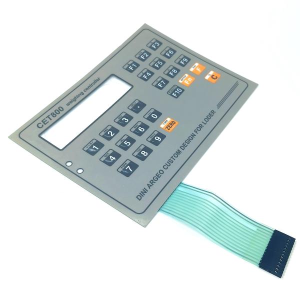 Tactile Membrane Switch Keyboard With Customized Printing Technology Silk Screen