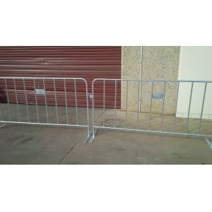 Electric Galvanized Temporary Fencing Crowd Control Barriers Metal Pedestrian