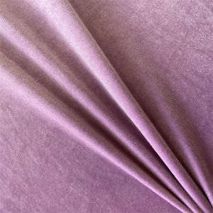 Polyester Spandex Ice Velvet Fabric 4 Way Stretch Crushed