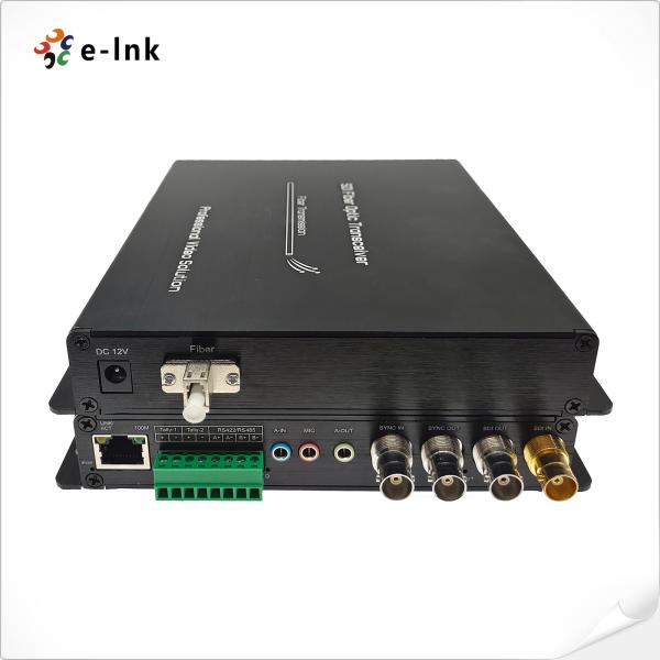 Quality 1Ch BIDI 3G-SDI Video + 2Ch Backward Analog Audio + 1Ch BIDI RS422 + 1Ch 100M Ethernet + 1Ch Backward Tally + 1Ch Backward Analog Tri-level Sync over Fiber Extender for sale