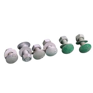 China Q235 Q345 Roadway Safety Hot Dip Galvanized Powder Coated Bolt And Nut for Highway Guardrail on sale