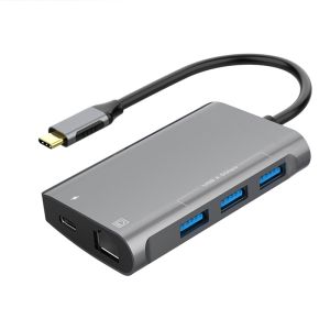Wholesale 5 Ports USB C HUB With Wired Ethernet Adapter And Power Delivery from china suppliers