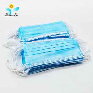 Wholesale Nonwoven Fabric Disposable Face Mask Unisex With Earloop Logo Printed from china suppliers