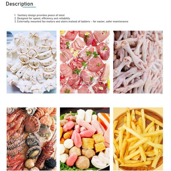 Industrial IQF Quick Freezing Vegetable Machine Easy Operation One Key Touch Operation