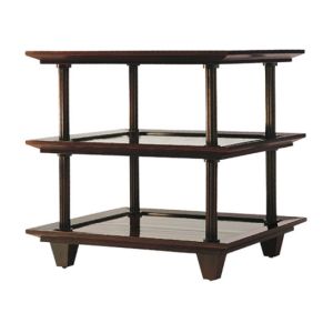 Modern Rubber Wood Square Round Coffee Table Three Tiered OEM & ODM