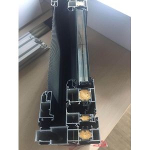 Bridge Break Aluminum Window Frame Extrusions Energy Efficient Heat Insulation