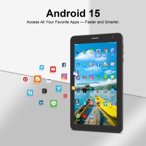 C idea 7 inch Wifi Tablet with Case 8+256GB Storage Quad Core Processor 600x1024