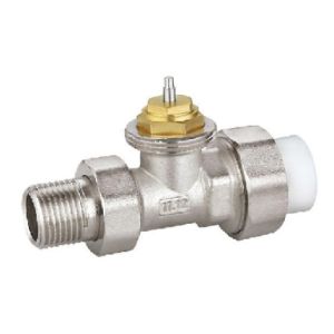 Wholesale Straight Thermostatic Radiator Valve 20mm x 3/4'' With PPR Pipe Nickel Plated from china suppliers