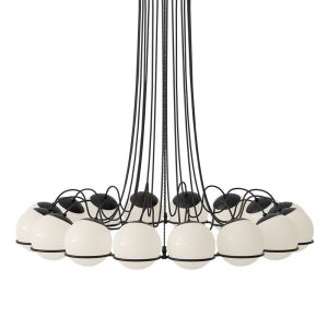 Nordic Minimalist Glass Shade Ring chandelier Living Dinning Room Model 2109