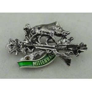 Full 3D Pewter Soft Enamel Pin 1.25 inch 1.2 mm Antique Nickel Plating