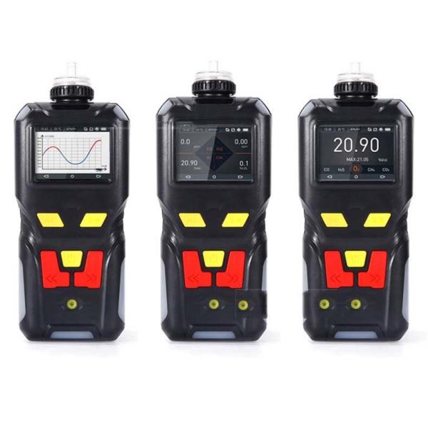 Zetron MS400-4 Portable 4 in 1 Gas Detector O2 CO H2S LEL Combustible Toxic Gas