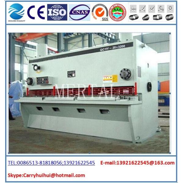 Hydraulic Guillotine Shearing Machine , Hardware Steel Plate Cutting Machine